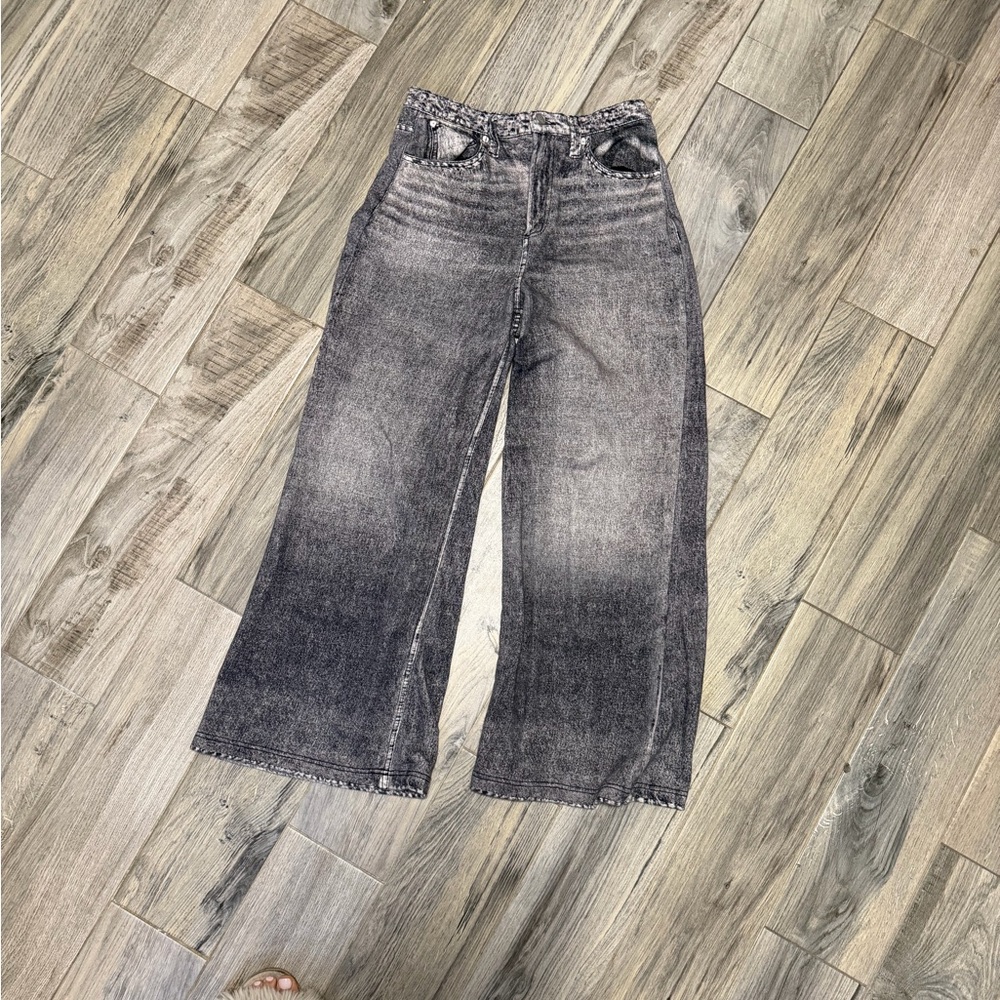 Wide Leg Knit Jeans
